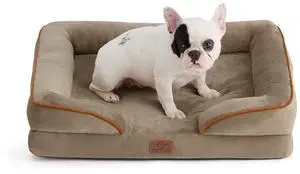 Orthopedic Dog Beds for Medium Dogs with Removable Washable Cover | 28" Classic Comfy Medium Dog Couch Sofa Waterproof, Cozy Bolster Sides, Nonslip Bottom, Pet bed for Cats,Senior Dogs, Hazel Orthopedic Dog Beds for Medium Dogs with Removable Washable Cover | 28" Classic Comfy Medium Dog Couch Sofa Waterproof, Cozy Bolster Sides, Nonslip Bottom, Pet bed for Cats,Senior Dogs, Hazel