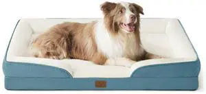 Orthopedic Dog Beds Large Sized Dog with Removable Washable Cover | 38" Big Comfy Dog Couch Sofa Waterproof, Cozy Bolster Sides, Nonslip Bottom, Pet Bed for Cats and Senior Dogs, Dune Haze Blue Orthopedic Dog Beds Large Sized Dog with Removable Washable Cover | 38" Big Comfy Dog Couch Sofa Waterproof, Cozy Bolster Sides, Nonslip Bottom, Pet Bed for Cats and Senior Dogs, Dune Haze Blue