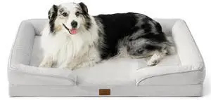 Orthopedic XL Dog Bed Extra Large with Removable Washable Cover | 42" Classic Xlarge Dog Couch Sofa Waterproof, Comfy Bolster Sides, Nonslip Bottom, Pet Bed for Cats,Senior Dogs, Ether Grey Orthopedic XL Dog Bed Extra Large with Removable Washable Cover | 42" Classic Xlarge Dog Couch Sofa Waterproof, Comfy Bolster Sides, Nonslip Bottom, Pet Bed for Cats,Senior Dogs, Ether Grey