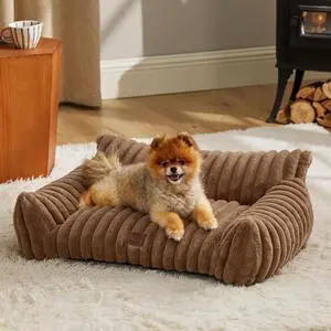 ComfyFleece Shown on TV Fluffy Dog Couch for Pets,30in Camel Brown | Small & Medium Dog Bed Washable Cover,Supportive Couch Bed for Small Dogs,Pet Sofa Seen on Good Day New York,Up to 20 Lbs ComfyFleece Shown on TV Fluffy Dog Couch for Pets,30in Camel Brown | Small & Medium Dog Bed Washable Cover,Supportive Couch Bed for Small Dogs,Pet Sofa Seen on Good Day New York,Up to 20 Lbs
