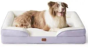 Orthopedic Dog Beds Large Sized Dog with Removable Washable Cover | 38" Big Comfy Dog Couch Sofa Waterproof, Cozy Bolster Sides, Nonslip Bottom, Pet Bed for Cats and Senior Dogs, Lavender Orthopedic Dog Beds Large Sized Dog with Removable Washable Cover | 38" Big Comfy Dog Couch Sofa Waterproof, Cozy Bolster Sides, Nonslip Bottom, Pet Bed for Cats and Senior Dogs, Lavender