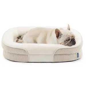 360°Oval Bolster Orthopedic Dog Bed Medium Size Dog,30" Beige | Egg-Crate Foam for Senior Dogs, Big Comfort Pet Sofa Couch with Ultra-Soft Fleece Waterproof Washable Cover 360°Oval Bolster Orthopedic Dog Bed Medium Size Dog,30" Beige | Egg-Crate Foam for Senior Dogs, Big Comfort Pet Sofa Couch with Ultra-Soft Fleece Waterproof Washable Cover