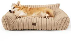ComfyFleece Shown on TV Dog Couch for Medium Dogs,36in Sandy Beige | Dog Couch Bed with Removable Washable Cover,Supportive Pet Sofa for Medium Large Dogs,Seen on Good Day New York,Up to 40 Lbs ComfyFleece Shown on TV Dog Couch for Medium Dogs,36in Sandy Beige | Dog Couch Bed with Removable Washable Cover,Supportive Pet Sofa for Medium Large Dogs,Seen on Good Day New York,Up to 40 Lbs