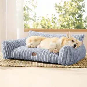 ComfyFleece Shown on TV Dog Couch for Medium Dogs,36in Blue Indigo | Dog Couch Bed with Removable Washable Cover,Supportive Pet Sofa for Medium Large Dogs,Seen on Good Day New York,Up to 40 Lbs ComfyFleece Shown on TV Dog Couch for Medium Dogs,36in Blue Indigo | Dog Couch Bed with Removable Washable Cover,Supportive Pet Sofa for Medium Large Dogs,Seen on Good Day New York,Up to 40 Lbs