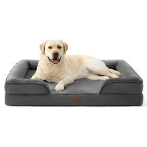 Orthopedic XL Pro Dog Bed Extra Large with Removable Washable Cover | 45" Classic Jumbo Dog Couch Sofa Waterproof, Comfy Bolster Sides, Nonslip Bottom, Pet Bed for Cats,Senior Dogs, Dark Grey Orthopedic XL Pro Dog Bed Extra Large with Removable Washable Cover | 45" Classic Jumbo Dog Couch Sofa Waterproof, Comfy Bolster Sides, Nonslip Bottom, Pet Bed for Cats,Senior Dogs, Dark Grey