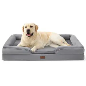 Orthopedic XL Pro Dog Bed Extra Large with Removable Washable Cover | 45" Classic Jumbo Dog Couch Sofa Waterproof, Comfy Bolster Sides, Nonslip Bottom, Pet Bed for Cats,Senior Dogs, Grey Orthopedic XL Pro Dog Bed Extra Large with Removable Washable Cover | 45" Classic Jumbo Dog Couch Sofa Waterproof, Comfy Bolster Sides, Nonslip Bottom, Pet Bed for Cats,Senior Dogs, Grey