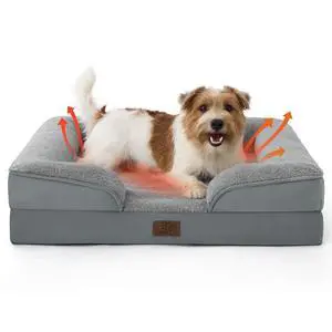 Self Warming Orthopedic Dog Bed Medium Size Dogs - Washable Medium Dog Bed Waterproof, Comfort Pet Couch with Removable Cover, Pets Sofa with Nonskid Bottom, Grey, Non-Electric Self Warming Orthopedic Dog Bed Medium Size Dogs - Washable Medium Dog Bed Waterproof, Comfort Pet Couch with Removable Cover, Pets Sofa with Nonskid Bottom, Grey, Non-Electric