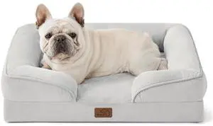 Orthopedic Dog Beds for Medium Dogs with Removable Washable Cover | 28" Classic Medium Dog Couch Sofa Waterproof, Comfy Bolster Sides, Nonslip Bottom, Pet bed for Cats,Senior Dogs, Ether Grey Orthopedic Dog Beds for Medium Dogs with Removable Washable Cover | 28" Classic Medium Dog Couch Sofa Waterproof, Comfy Bolster Sides, Nonslip Bottom, Pet bed for Cats,Senior Dogs, Ether Grey