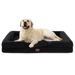 Orthopedic XL Pro Dog Bed Extra Large with Removable Washable Cover | 45" Classic Jumbo Dog Couch Sofa Waterproof, Comfy Bolster Sides, Nonslip Bottom, Pet Bed for Cats,Senior Dogs, Black Orthopedic XL Pro Dog Bed Extra Large with Removable Washable Cover | 45" Classic Jumbo Dog Couch Sofa Waterproof, Comfy Bolster Sides, Nonslip Bottom, Pet Bed for Cats,Senior Dogs, Black