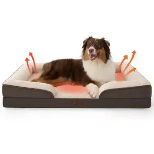 Self Warming Orthopedic Dog Beds Large Sized Dog - Washable Large Dogs Bed Waterproof, Big Comfort Dogs Couch Sofa with Removable Cover, Pet Bed with Nonskid Bottom, Brown, Non-Electric Self Warming Orthopedic Dog Beds Large Sized Dog - Washable Large Dogs Bed Waterproof, Big Comfort Dogs Couch Sofa with Removable Cover, Pet Bed with Nonskid Bottom, Brown, Non-Electric