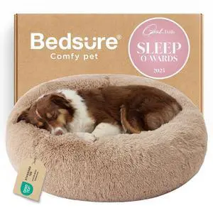 Calming Dog Beds Large Sized Dog Donut Washable Pet Bed,36ins Camel | Oprah Daily Award,Fluffy Faux Fur Round Cuddler,Removable Washable Cover,Anti-Slip Bottom,Anti-Anxiety,Up to 80 Lbs Calming Dog Beds Large Sized Dog Donut Washable Pet Bed,36ins Camel | Oprah Daily Award,Fluffy Faux Fur Round Cuddler,Removable Washable Cover,Anti-Slip Bottom,Anti-Anxiety,Up to 80 Lbs