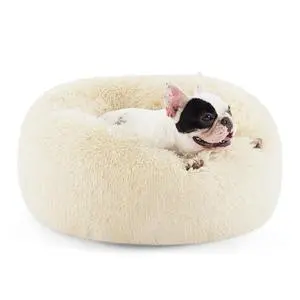 Calming Small Dog Bed Donut Washable CatPuppy Bed,23 inches | Fluffy Faux Fur Round Cuddler,Anti-Slip Bottom,Anti-Anxiety,Deep Sleeping for Large Cat & Pets Up to 25 Lbs,Ivory Beige Calming Small Dog Bed Donut Washable CatPuppy Bed,23 inches | Fluffy Faux Fur Round Cuddler,Anti-Slip Bottom,Anti-Anxiety,Deep Sleeping for Large Cat & Pets Up to 25 Lbs,Ivory Beige