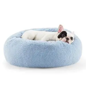 Calming Small Dog Bed Donut Washable CatPuppy Bed,23 inches | Fluffy Faux Fur Round Cuddler,Anti-Slip Bottom,Anti-Anxiety,Deep Sleeping for Large Cat & Pets Up to 25 Lbs,Light Blue Calming Small Dog Bed Donut Washable CatPuppy Bed,23 inches | Fluffy Faux Fur Round Cuddler,Anti-Slip Bottom,Anti-Anxiety,Deep Sleeping for Large Cat & Pets Up to 25 Lbs,Light Blue