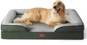 Orthopedic XLPlus Dog Bed Extra Large with Removable Washable Cover | 48" Classic Giant Dog Couch Sofa Waterproof, Comfy Bolster Sides, Nonslip Bottom, Pet Bed for Cats,Senior Dogs, Dark Green Orthopedic XLPlus Dog Bed Extra Large with Removable Washable Cover | 48" Classic Giant Dog Couch Sofa Waterproof, Comfy Bolster Sides, Nonslip Bottom, Pet Bed for Cats,Senior Dogs, Dark Green
