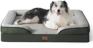 Orthopedic XL Dog Bed Extra Large with Removable Washable Cover | 42" Classic Comfy Xlarge Dog Couch Sofa Waterproof, Cozy Bolster Sides, Nonslip Bottom, Pet Bed for Cats,Senior Dogs, Green Orthopedic XL Dog Bed Extra Large with Removable Washable Cover | 42" Classic Comfy Xlarge Dog Couch Sofa Waterproof, Cozy Bolster Sides, Nonslip Bottom, Pet Bed for Cats,Senior Dogs, Green