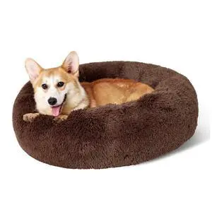 Calming Dog Bed Medium Large Size Dogs Washable Pet Bed,33ins | Fluffy Faux Fur Round Donut Cuddler,Machine Washable,Anti-Slip Bottom,Anti-Anxiety,Deep Sleeping for Pets Up to 65 Lbs,Coffee Calming Dog Bed Medium Large Size Dogs Washable Pet Bed,33ins | Fluffy Faux Fur Round Donut Cuddler,Machine Washable,Anti-Slip Bottom,Anti-Anxiety,Deep Sleeping for Pets Up to 65 Lbs,Coffee