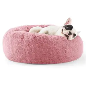 Calming Small Dog Bed Donut Washable CatPuppy Bed,23 inches | Fluffy Faux Fur Round Cuddler,Anti-Slip Bottom,Anti-Anxiety,Deep Sleeping for Large Cat & Pets Up to 25 Lbs,Mauve Blush Calming Small Dog Bed Donut Washable CatPuppy Bed,23 inches | Fluffy Faux Fur Round Cuddler,Anti-Slip Bottom,Anti-Anxiety,Deep Sleeping for Large Cat & Pets Up to 25 Lbs,Mauve Blush