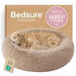 Calming XL Dog Bed Donut Washable Extra Large Pet Bed,45ins Camel | Oprah Daily Award,Fluffy Faux Fur Round Cuddler,Anti-Slip Bottom,Anti-Anxiety,Deep Sleep for Pets Up to 120 Lbs Calming XL Dog Bed Donut Washable Extra Large Pet Bed,45ins Camel | Oprah Daily Award,Fluffy Faux Fur Round Cuddler,Anti-Slip Bottom,Anti-Anxiety,Deep Sleep for Pets Up to 120 Lbs