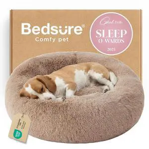 Calming Dog Bed Medium Large Size Dogs Washable Pet Bed,33ins Camel | Oprah Daily Award,Fluffy Faux Fur Round Donut Cuddler,Anti-Slip Bottom,Anti-Anxiety,Deep Sleepfor Pets Up to 65 Lbs Calming Dog Bed Medium Large Size Dogs Washable Pet Bed,33ins Camel | Oprah Daily Award,Fluffy Faux Fur Round Donut Cuddler,Anti-Slip Bottom,Anti-Anxiety,Deep Sleepfor Pets Up to 65 Lbs
