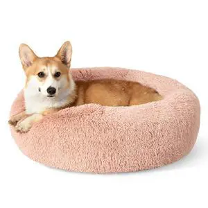 Calming Dog Bed Medium Size Dog Donut Washable Pet Bed,30ins Pink | Fluffy Faux Fur Round Cuddler,Machine Washable,Anti-Slip Bottom,Anti-Anxiety,Deep Sleeping for Pets Up to 45 Lbs Calming Dog Bed Medium Size Dog Donut Washable Pet Bed,30ins Pink | Fluffy Faux Fur Round Cuddler,Machine Washable,Anti-Slip Bottom,Anti-Anxiety,Deep Sleeping for Pets Up to 45 Lbs