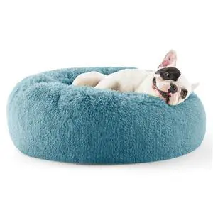 Calming Small Dog Bed Donut Washable CatPuppy Bed,23 inches | Fluffy Faux Fur Round Cuddler,Anti-Slip Bottom,Anti-Anxiety,Deep Sleeping for Large Cat & Pets Up to 25 Lbs,Washed Blue Calming Small Dog Bed Donut Washable CatPuppy Bed,23 inches | Fluffy Faux Fur Round Cuddler,Anti-Slip Bottom,Anti-Anxiety,Deep Sleeping for Large Cat & Pets Up to 25 Lbs,Washed Blue