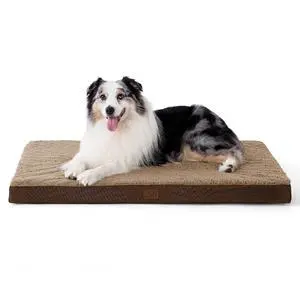XL Dog Bed for Crate, Pet Bed with Washable Cover, 41x29 Inch Brown | Orthopedic Egg Crate Foam, Flat Rectangle Sherpa Mat, Non-Slip Bottom, Comfy Removable Cover, For Extra Large Pets 70 lbs XL Dog Bed for Crate, Pet Bed with Washable Cover, 41x29 Inch Brown | Orthopedic Egg Crate Foam, Flat Rectangle Sherpa Mat, Non-Slip Bottom, Comfy Removable Cover, For Extra Large Pets 70 lbs