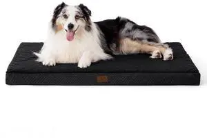 XL Dog Bed for Crate, Pet Bed with Washable Cover, 41x29 Inch Black | Orthopedic Egg Crate Foam, Flat Rectangle Sherpa Mat, Non-Slip Bottom, Comfy Removable Cover, For Extra Large Pets 70 lbs XL Dog Bed for Crate, Pet Bed with Washable Cover, 41x29 Inch Black | Orthopedic Egg Crate Foam, Flat Rectangle Sherpa Mat, Non-Slip Bottom, Comfy Removable Cover, For Extra Large Pets 70 lbs