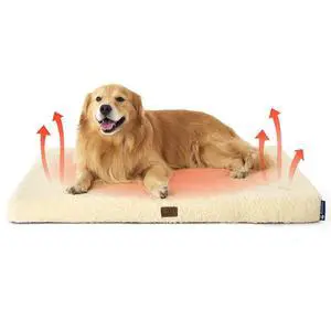 XL Self Warming Dog Bed, Extra Large with Washable Cover, 44 Inch | Orthopedic Egg Crate Foam, Flat Rectangle Sherpa Mat, Non-Slip Bottom, Comfy Removable Washable Cover, For Pets Up to 80 lbs XL Self Warming Dog Bed, Extra Large with Washable Cover, 44 Inch | Orthopedic Egg Crate Foam, Flat Rectangle Sherpa Mat, Non-Slip Bottom, Comfy Removable Washable Cover, For Pets Up to 80 lbs