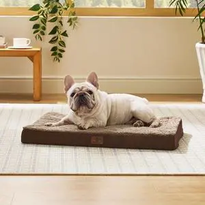 Washable Dog Bed Medium Size Dog with Comfy Sherpa, 30x20in Brown | Orthopedic Egg Crate Foam,Comfort Support Flat Rectangle Pet Mat,Non-Slip Bottom,Removable Cover,For Medium Pet Up to 30 lbs Washable Dog Bed Medium Size Dog with Comfy Sherpa, 30x20in Brown | Orthopedic Egg Crate Foam,Comfort Support Flat Rectangle Pet Mat,Non-Slip Bottom,Removable Cover,For Medium Pet Up to 30 lbs