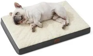 Washable Dog Bed Medium Size Dog with Comfy Sherpa, 30x20in Grey | Orthopedic Egg Crate Foam,Comfort Support Flat Rectangle Pet Mat,Non-Slip Bottom,Removable Cover,For Medium Pet Up to 30 lbs Washable Dog Bed Medium Size Dog with Comfy Sherpa, 30x20in Grey | Orthopedic Egg Crate Foam,Comfort Support Flat Rectangle Pet Mat,Non-Slip Bottom,Removable Cover,For Medium Pet Up to 30 lbs