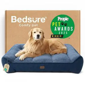 SupportMax Extra Thick Orthopedic XL Dog Bed for Extra Large Dogs | 48" Premium Supportive Couch for Senior Dogs, Water-resistant Removable Washable Cover, Big Pet Sofa with Sherpa, Night Blue SupportMax Extra Thick Orthopedic XL Dog Bed for Extra Large Dogs | 48" Premium Supportive Couch for Senior Dogs, Water-resistant Removable Washable Cover, Big Pet Sofa with Sherpa, Night Blue