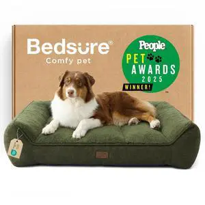 SupportMax Extra Thick Orthopedic Dog Beds Large Sized Dog | 38" Premium Supportive Couch for Senior Dogs, Water-resistant Removable Washable Cover, Big Pet Sofa with Sherpa, Dark Green SupportMax Extra Thick Orthopedic Dog Beds Large Sized Dog | 38" Premium Supportive Couch for Senior Dogs, Water-resistant Removable Washable Cover, Big Pet Sofa with Sherpa, Dark Green