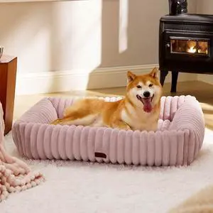 ComfyFleece Cute Dog Beds Large Sized Dog Washable36in Blush Pink | Furry Big Square Pet Beds, Washable Aesthetic,Orthopedic Corduroy Fleece,Removable Zipper Cover,Non-Slip Bottom,Up to 60 Lbs ComfyFleece Cute Dog Beds Large Sized Dog Washable36in Blush Pink | Furry Big Square Pet Beds, Washable Aesthetic,Orthopedic Corduroy Fleece,Removable Zipper Cover,Non-Slip Bottom,Up to 60 Lbs