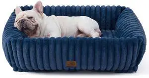 ComfyFleece Dog Bed Medium Large Size Dog Washable30in Night Blue | Furry Puppy Beds,Rectangle Cute Orthopedic Corduroy Aesthetic Pet Beds,Removable Zipper Cover,Non-Slip Bottom,Up to 40 Lbs ComfyFleece Dog Bed Medium Large Size Dog Washable30in Night Blue | Furry Puppy Beds,Rectangle Cute Orthopedic Corduroy Aesthetic Pet Beds,Removable Zipper Cover,Non-Slip Bottom,Up to 40 Lbs