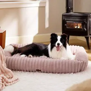 ComfyFleece Cute XL Dog Beds for Extra Large Dogs43in Blush Pink | Furry Cute Rectangle Big Pet Beds,Washable Aesthetic,Orthopedic Corduroy Fleece,Jumbo Removable Zipper Cover,Up to 90 Lbs ComfyFleece Cute XL Dog Beds for Extra Large Dogs43in Blush Pink | Furry Cute Rectangle Big Pet Beds,Washable Aesthetic,Orthopedic Corduroy Fleece,Jumbo Removable Zipper Cover,Up to 90 Lbs