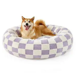 Lesure Shown on TV Jacquard Donut Dog Beds Large Sized Dog,Purple 36x36x8in | Orthopedic Calming Pet Bed Sofa, Original Design Pattern,Washable Cover,Cute Home Decor as Gift for Pet,Anti Slip Bottom Lesure Shown on TV Jacquard Donut Dog Beds Large Sized Dog,Purple 36x36x8in | Orthopedic Calming Pet Bed Sofa, Original Design Pattern,Washable Cover,Cute Home Decor as Gift for Pet,Anti Slip Bottom