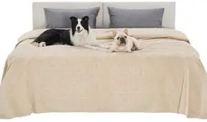 Waterproof Bed Cover for Bed and Dogs Quick Drying82x120IN | Waterproof Blanket Washable for Large Dogs Cal King Bed Cozy, Lightweight Furniture Protector for Pet Cat, Ash Grey Waterproof Bed Cover for Bed and Dogs Quick Drying82x120IN | Waterproof Blanket Washable for Large Dogs Cal King Bed Cozy, Lightweight Furniture Protector for Pet Cat, Ash Grey