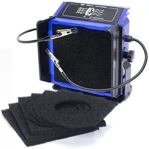 948DQ-I Fume Extractor Tool with Double Filtering, Helping Hands, Adjustable Tilt Angle, Fenders for Soldering Station, Soldering Iron with 6 Filtration Adsorbers 948DQ-I Fume Extractor Tool with Double Filtering, Helping Hands, Adjustable Tilt Angle, Fenders for Soldering Station, Soldering Iron with 6 Filtration Adsorbers