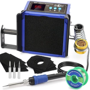 948DQ-II Double Filter Fume Extractor Soldering Iron Station 2-in-1 Solder Smoke Absorber, Soldering Fan with PID Control,/, Sleep Mode, Tip Cleaner, 3 Soldering Tips, 35g Solder 948DQ-II Double Filter Fume Extractor Soldering Iron Station 2-in-1 Solder Smoke Absorber, Soldering Fan with PID Control,/, Sleep Mode, Tip Cleaner, 3 Soldering Tips, 35g Solder