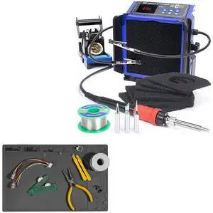 948DQ-III Fume Extractor with 110W Soldering Iron Bundle with M150 Silicone Soldering Mat 12.9x8.2 inches with 8 Filtration Adsorbers,3 soldering tips for Electronics Repair, DIY Projects 948DQ-III Fume Extractor with 110W Soldering Iron Bundle with M150 Silicone Soldering Mat 12.9x8.2 inches with 8 Filtration Adsorbers,3 soldering tips for Electronics Repair, DIY Projects