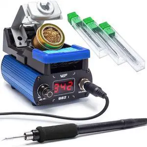 982-I Precision Soldering Iron Station with Temperature Control, Preset Channels, °C-°F Conversion, Sleep Mode, Automatic Shutdown, Calibration Functions C210 Compatible Soldering Tips 982-I Precision Soldering Iron Station with Temperature Control, Preset Channels, °C-°F Conversion, Sleep Mode, Automatic Shutdown, Calibration Functions C210 Compatible Soldering Tips