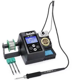 982 II Precision Soldering Station Kit with 3 C245 compatible Soldering Iron Tip Cartridge, Lead-Free Solder Wire, 4 Memory Channels, Tip Change Groove, Integrated Cleaning Tools 982 II Precision Soldering Station Kit with 3 C245 compatible Soldering Iron Tip Cartridge, Lead-Free Solder Wire, 4 Memory Channels, Tip Change Groove, Integrated Cleaning Tools
