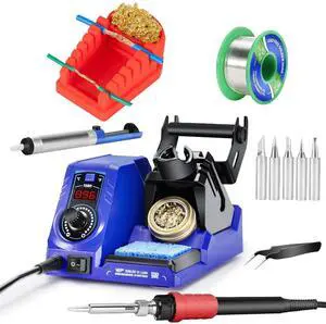926LED V1 110W Soldering Iron Kit Bundle with S200 Red Soldering Wire Holder 6 V-shaped grooves with 5 Soldering Tips(I,B,K,2.4D,3C), 35g Solder Wire for Soldering Wires 926LED V1 110W Soldering Iron Kit Bundle with S200 Red Soldering Wire Holder 6 V-shaped grooves with 5 Soldering Tips(I,B,K,2.4D,3C), 35g Solder Wire for Soldering Wires
