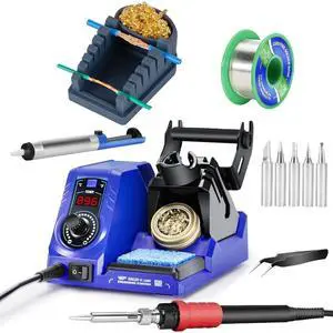 926LED V1 110W Soldering Iron Kit Bundle with S200 Gray Soldering Wire Holder 6 V-shaped grooves with 5 Soldering Tips(I,B,K,2.4D,3C), 35g Solder Wire for Soldering Wires 926LED V1 110W Soldering Iron Kit Bundle with S200 Gray Soldering Wire Holder 6 V-shaped grooves with 5 Soldering Tips(I,B,K,2.4D,3C), 35g Solder Wire for Soldering Wires