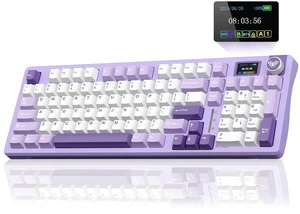 S98 Pro Wireless Mechanical Gaming Keyboard with Screen, Knob, 96 Keys S98 Pro Wireless Mechanical Gaming Keyboard with Screen, Knob, 96 Keys