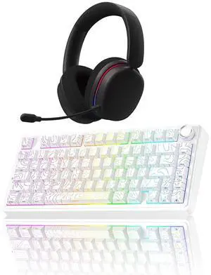 Wireless Keyboard and Headset Combo, F75 Pro Mechanical Keyboard G7 Pro Wireless Headset Wireless Keyboard and Headset Combo, F75 Pro Mechanical Keyboard G7 Pro Wireless Headset