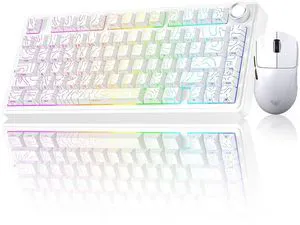 F75 Pro Wireless Mechanical Keyboard with Knob SC800 Wireless Gaming Mouse F75 Pro Wireless Mechanical Keyboard with Knob SC800 Wireless Gaming Mouse