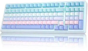 F99 Wireless Mechanical Keyboard,Triple-Mode(BT5.0/2.4GHz/USB-C),Gasket Mounted Creamy Keyboard with Linear Switches, Side Printed PBT Keycaps,RGB Backlit PC Gaming Keyboards for Win/Mac F99 Wireless Mechanical Keyboard,Triple-Mode(BT5.0/2.4GHz/USB-C),Gasket Mounted Creamy Keyboard with Linear Switches, Side Printed PBT Keycaps,RGB Backlit PC Gaming Keyboards for Win/Mac