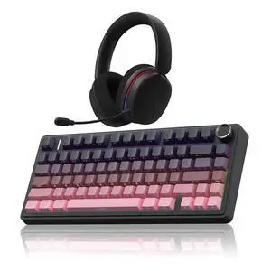 Wireless Keyboard and Headset Combo, F75 Pro Mechanical Keyboard G7 Pro Wireless Headset Wireless Keyboard and Headset Combo, F75 Pro Mechanical Keyboard G7 Pro Wireless Headset
