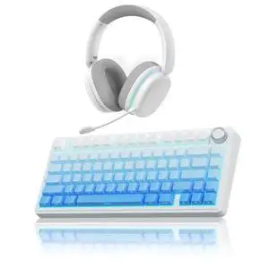 Wireless Keyboard and Headset Combo, F75 Pro Mechanical Keyboard G7 Pro Wireless Headset Wireless Keyboard and Headset Combo, F75 Pro Mechanical Keyboard G7 Pro Wireless Headset